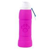 Collapsible Silicone Water Bottle Leakproof Travel